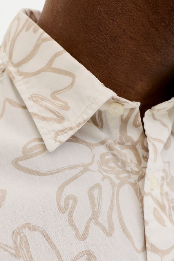 Jack & Jones Camisa regular fit estampada branco