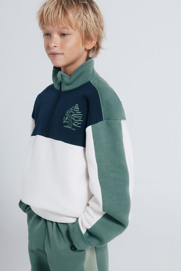 Springfield Kids Moletom Trucker Sweatshirt estampado