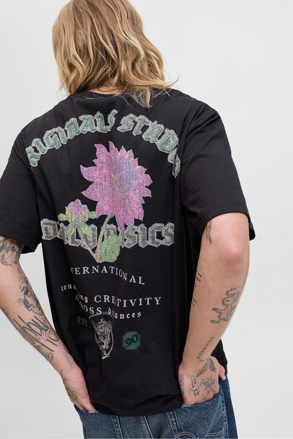 Jack & Jones T-shirt com estampa traseira  preto