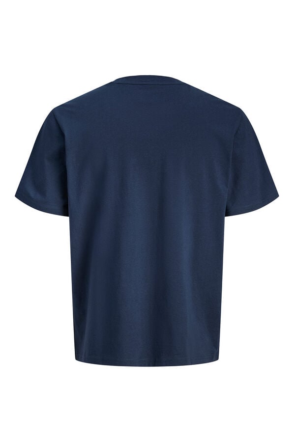 Jack & Jones PLUS Cotton short-sleeved T-shirt blue