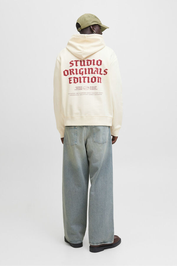 Jack & Jones Sweatshirt capuz do estúdio branco