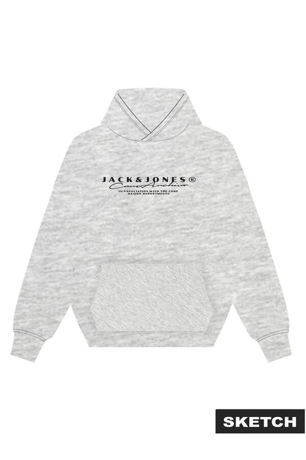 Jack & Jones Sweatshirt com capuz capuz branco