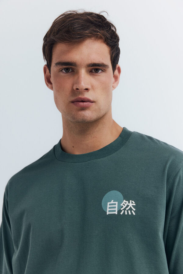 Springfield Landscape composition T-shirt green