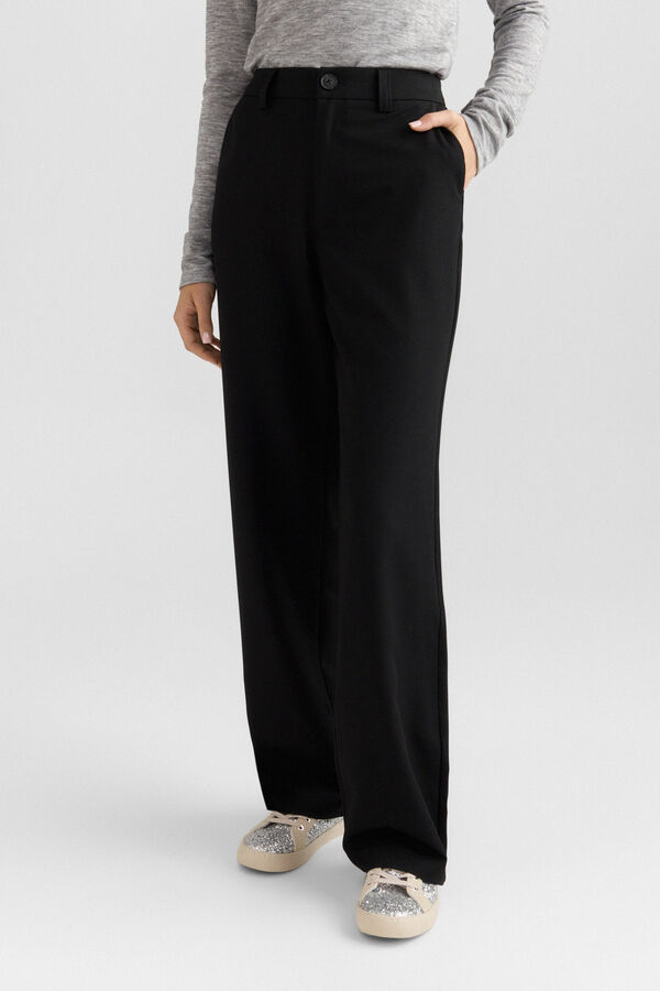 Springfield Cal&ccedil;a tailored com bolsos preto