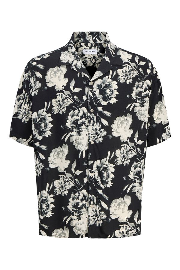Jack & Jones Camisa loose fit em viscose preto