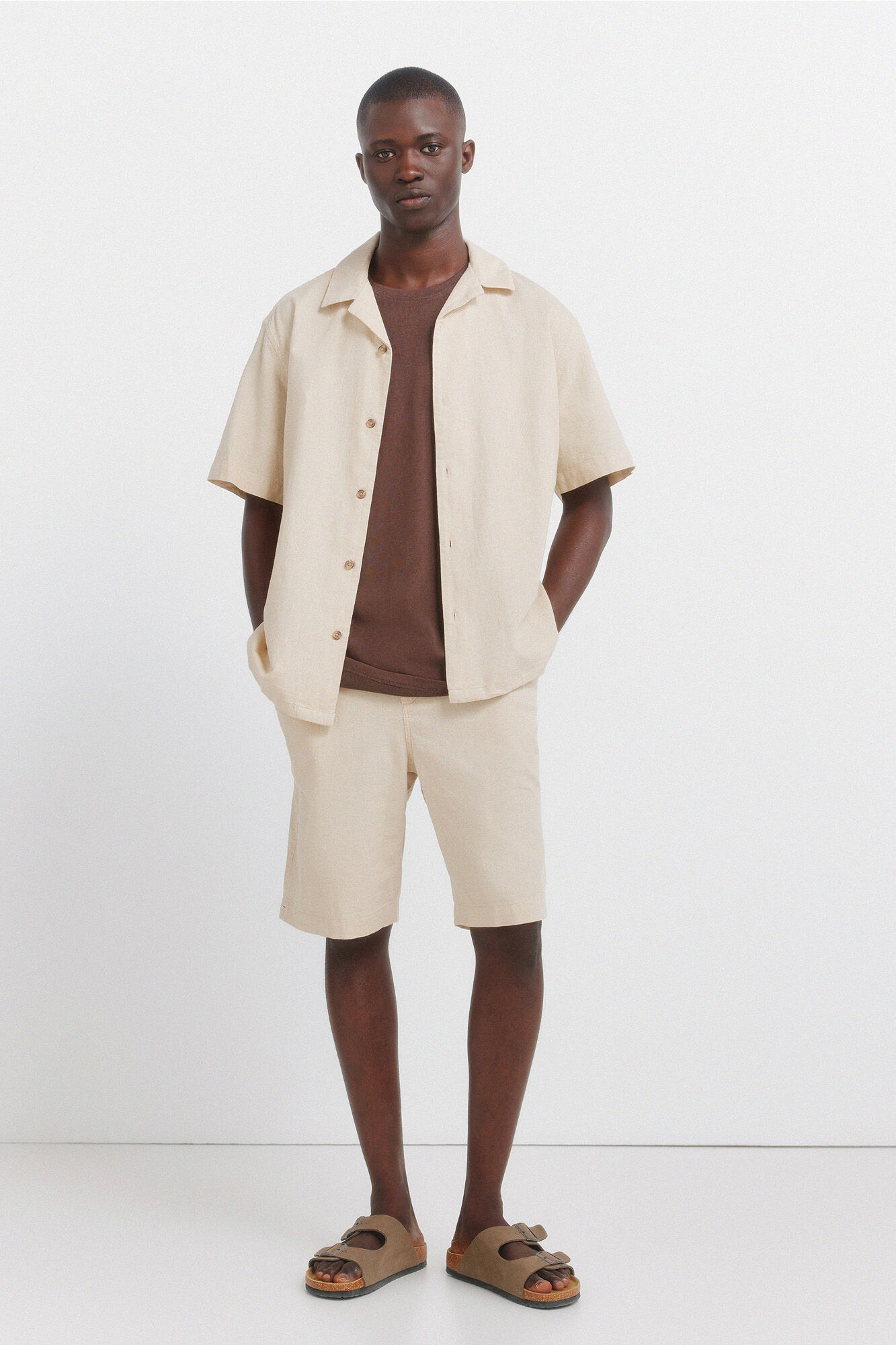 Springfield Bermuda lino relaxed fit