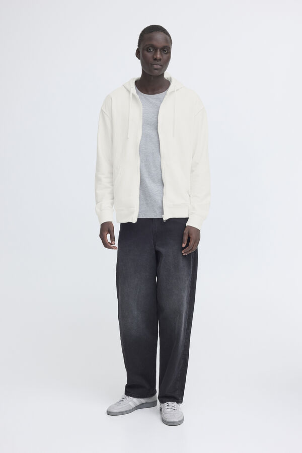 Blend Sweatshirt com capuz branco