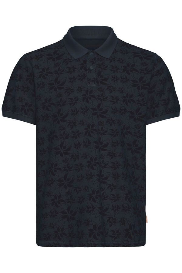 Blend PLUS Polo de piqu&eacute; tamanho grande azul