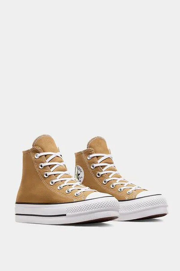 Converse Chuck Taylor ankle patch and All Star brown