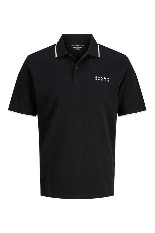 Jack & Jones Regular fit polo shirt black