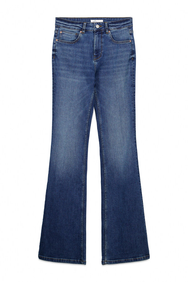 Springfield Jeans cintura m&eacute;dia flare  azul