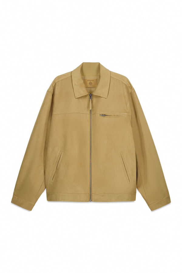 Springfield Blus&atilde;o efeito camur&ccedil;a camel