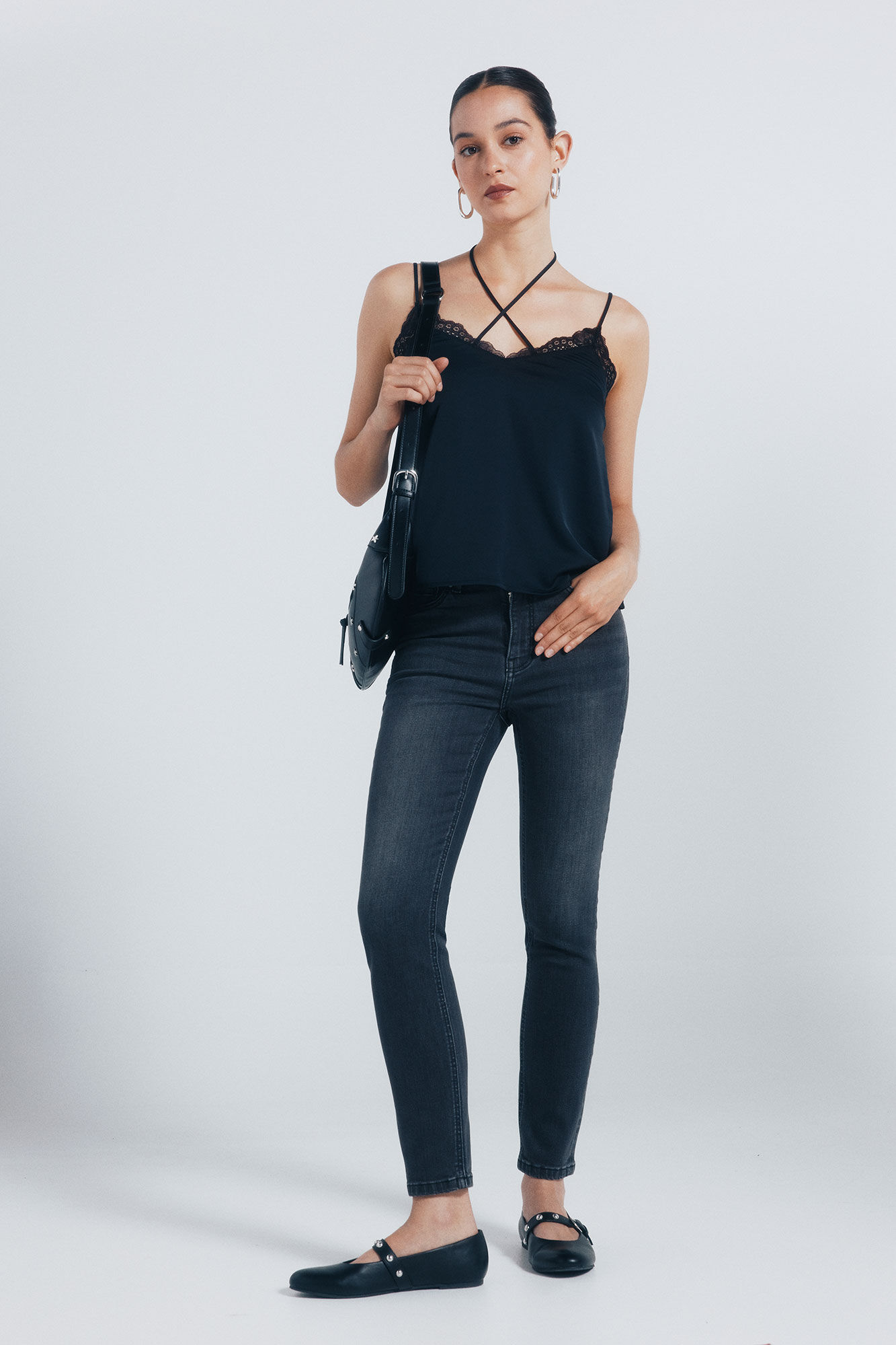 Springfield Cal&ccedil;a jeans slim cropped