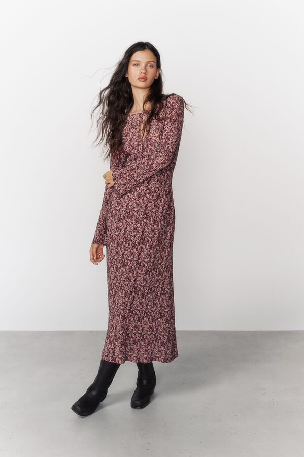 High Spirits Vestido Florin Caqui escuro