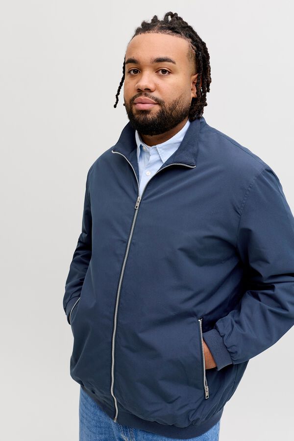 Jack & Jones PLUS Blus&atilde;o bomber azul