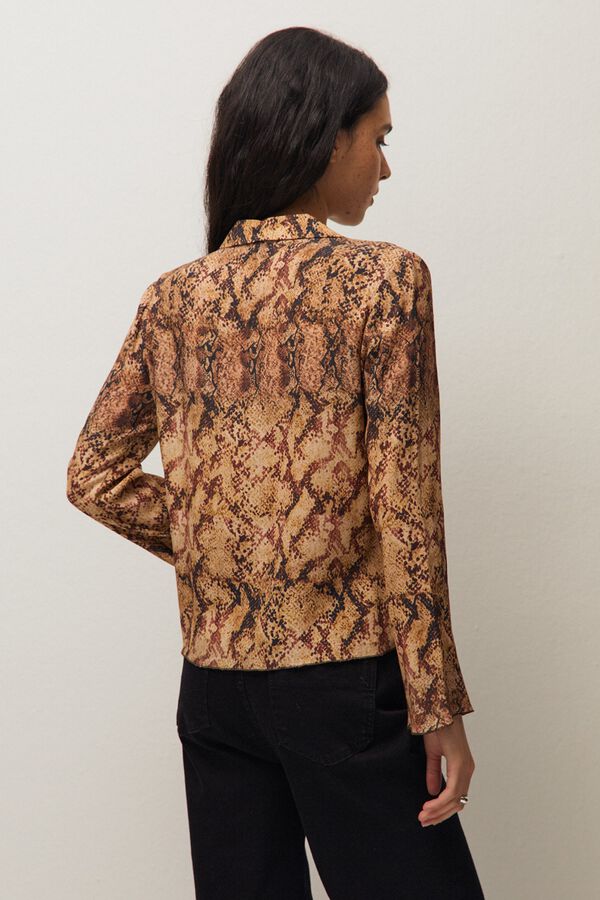 Systemaction Camisa estampada animal print branco