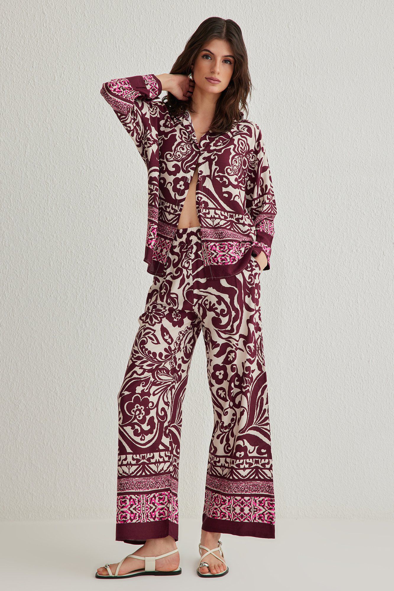 Trendyol Conjunto estampado fluido