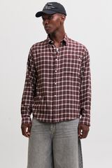 Jack & Jones Camisa de flanela rosa