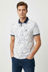 Lois Polo de manga corta estampado azul