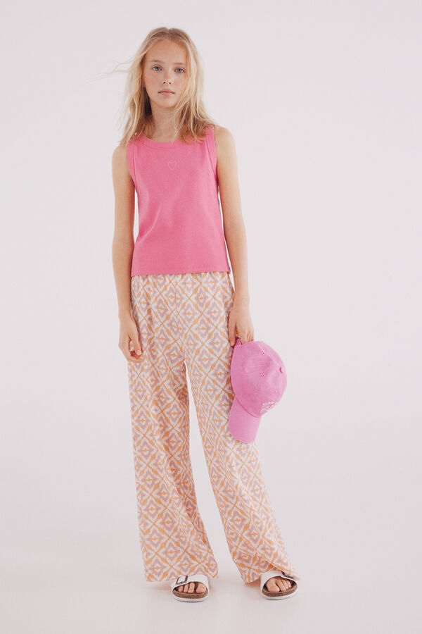 Springfield Kids Calça estampado fluído para menina rosa