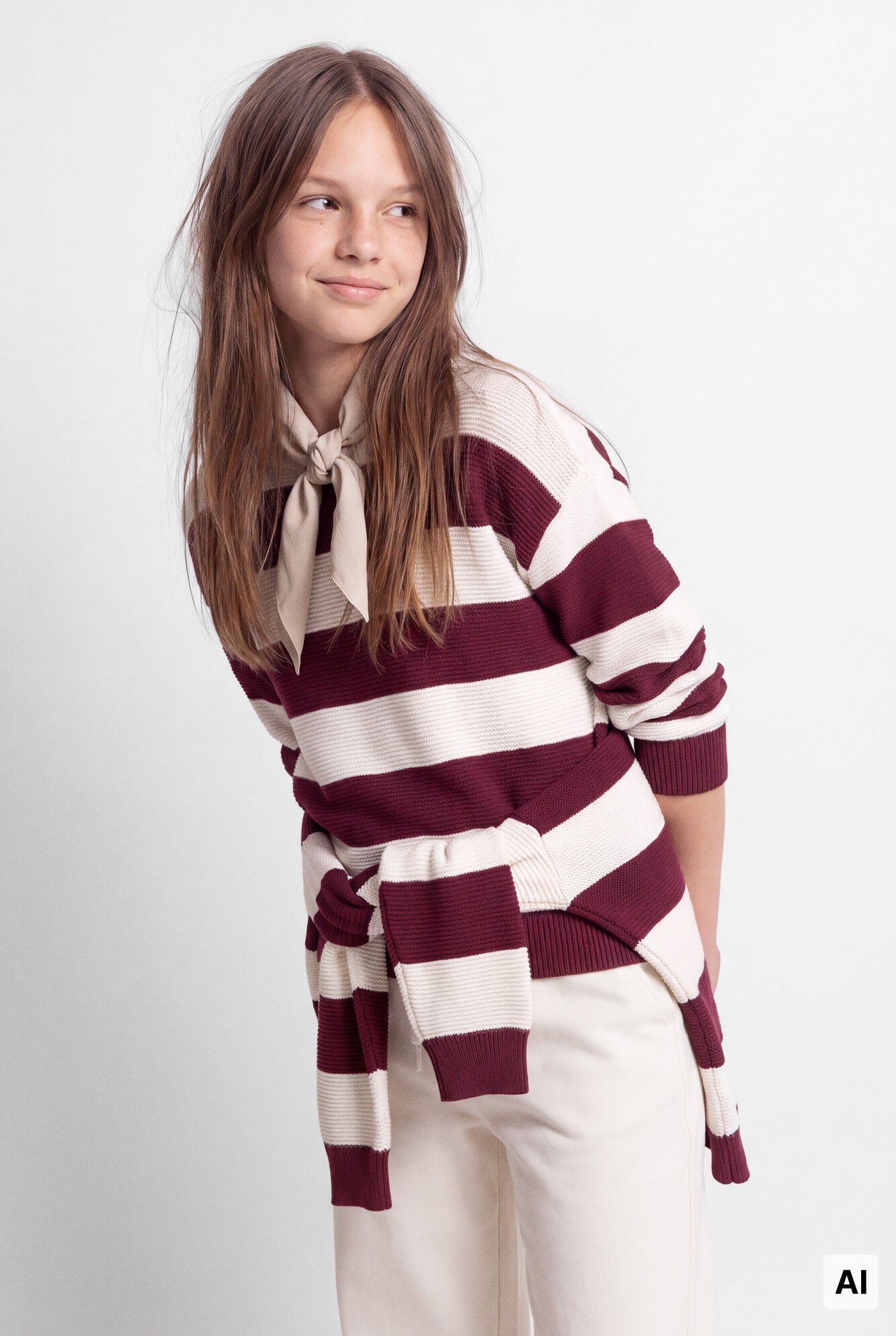 Springfield Kids Camisola &agrave;s riscas gren&aacute; menina