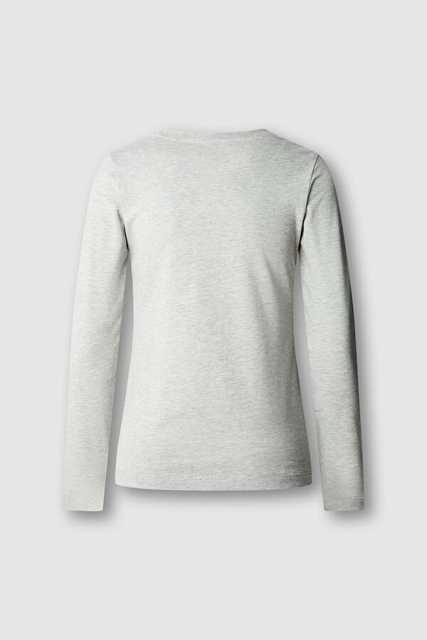 Pepe Jeans T-shirt slim manga curta cinzento