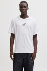 Jack & Jones T-shirt com logo na frente branco