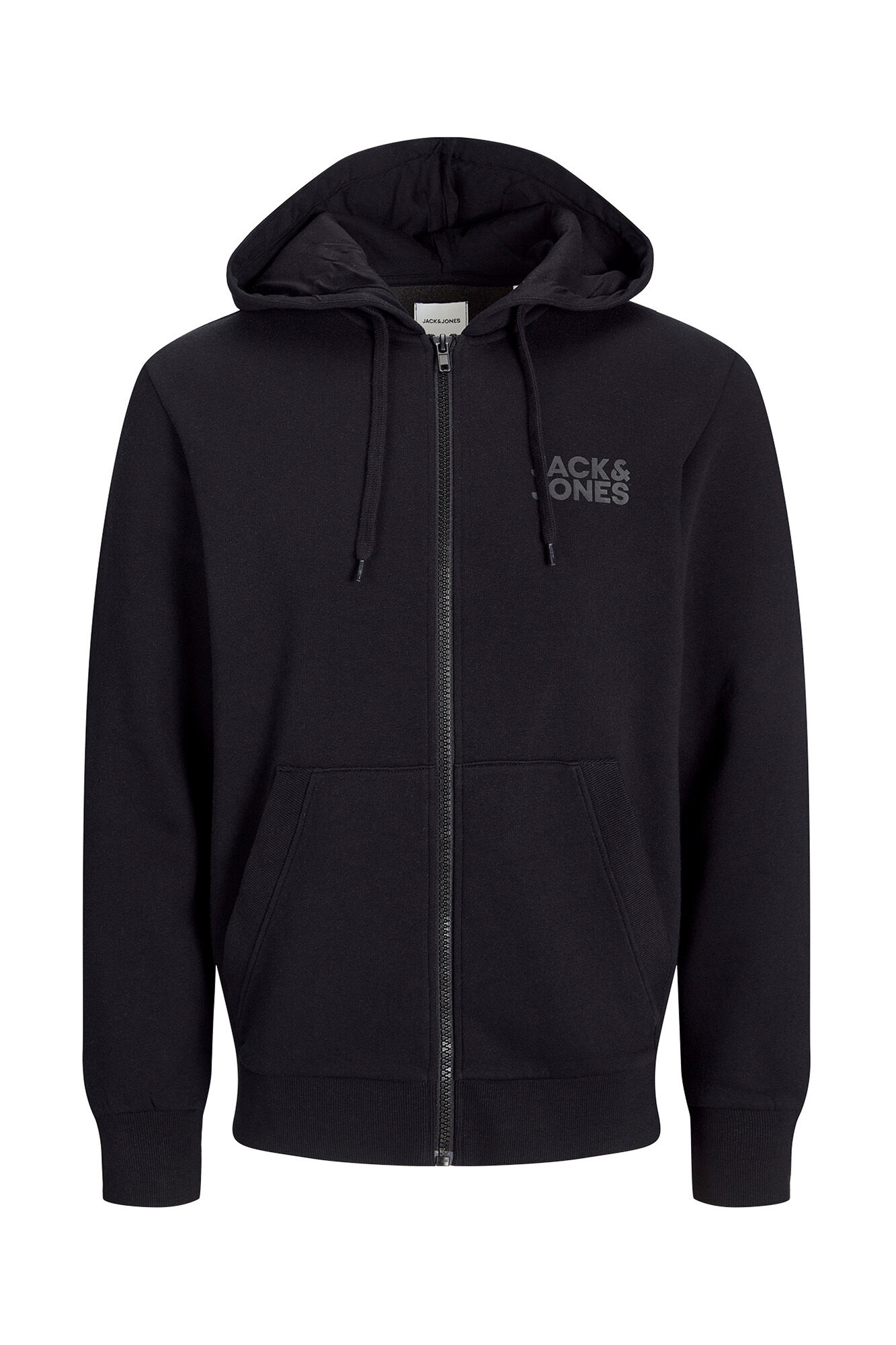 Jack & Jones Sweatshirt b&aacute;sica com fecho-&eacute;clair