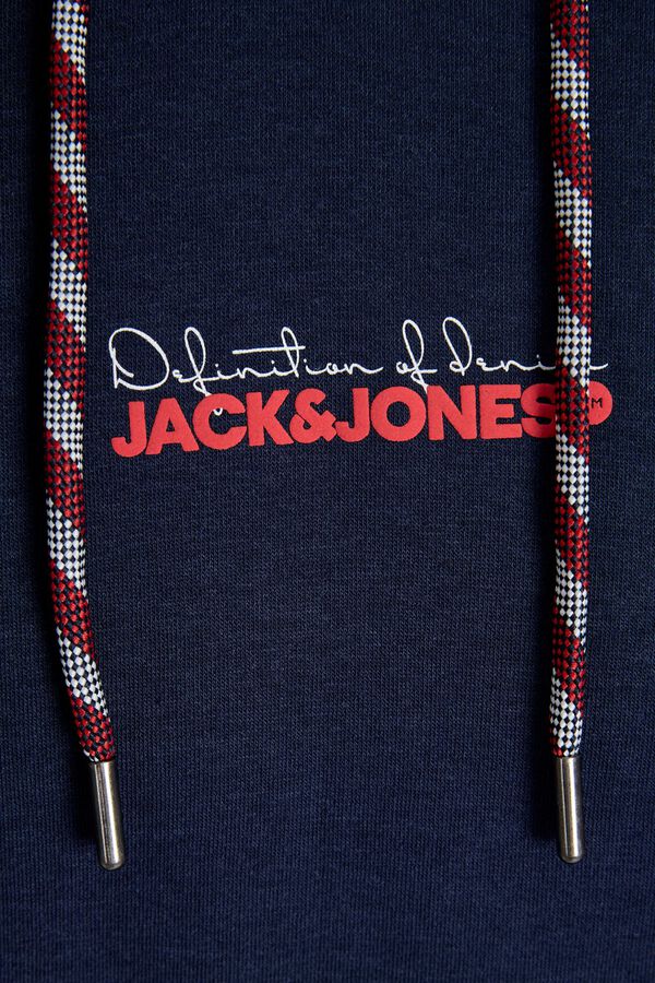 Jack & Jones Sweatshirt com capuz azul
