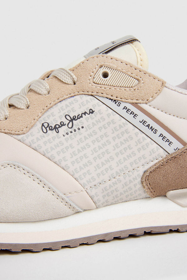 Pepe Jeans Zapatillas Running Logo Estampado beige