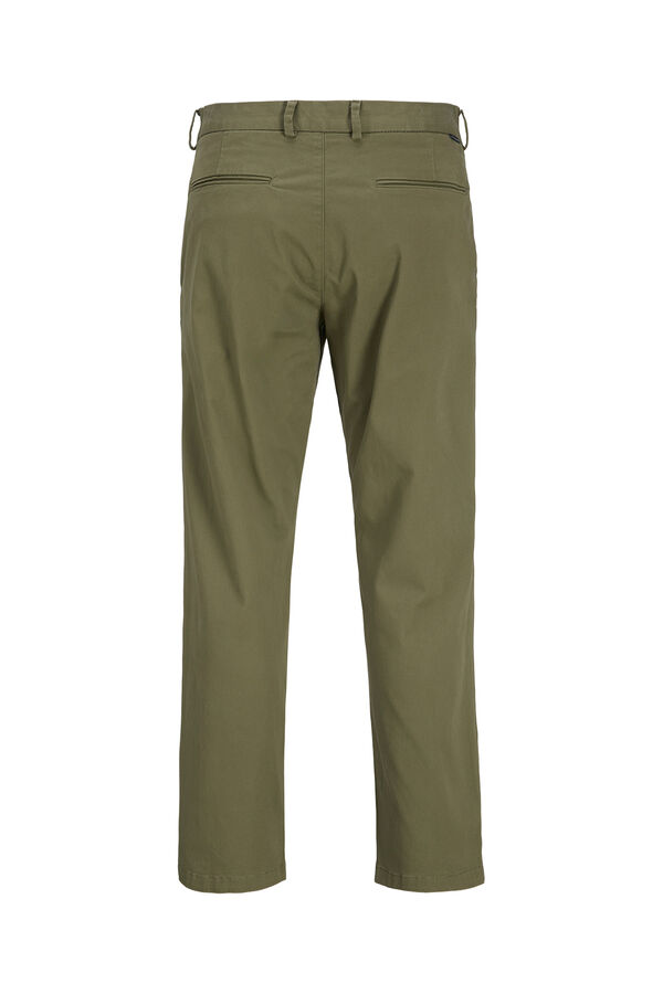 Jack & Jones Cal&ccedil;as chino relaxed cintura m&eacute;dia verde