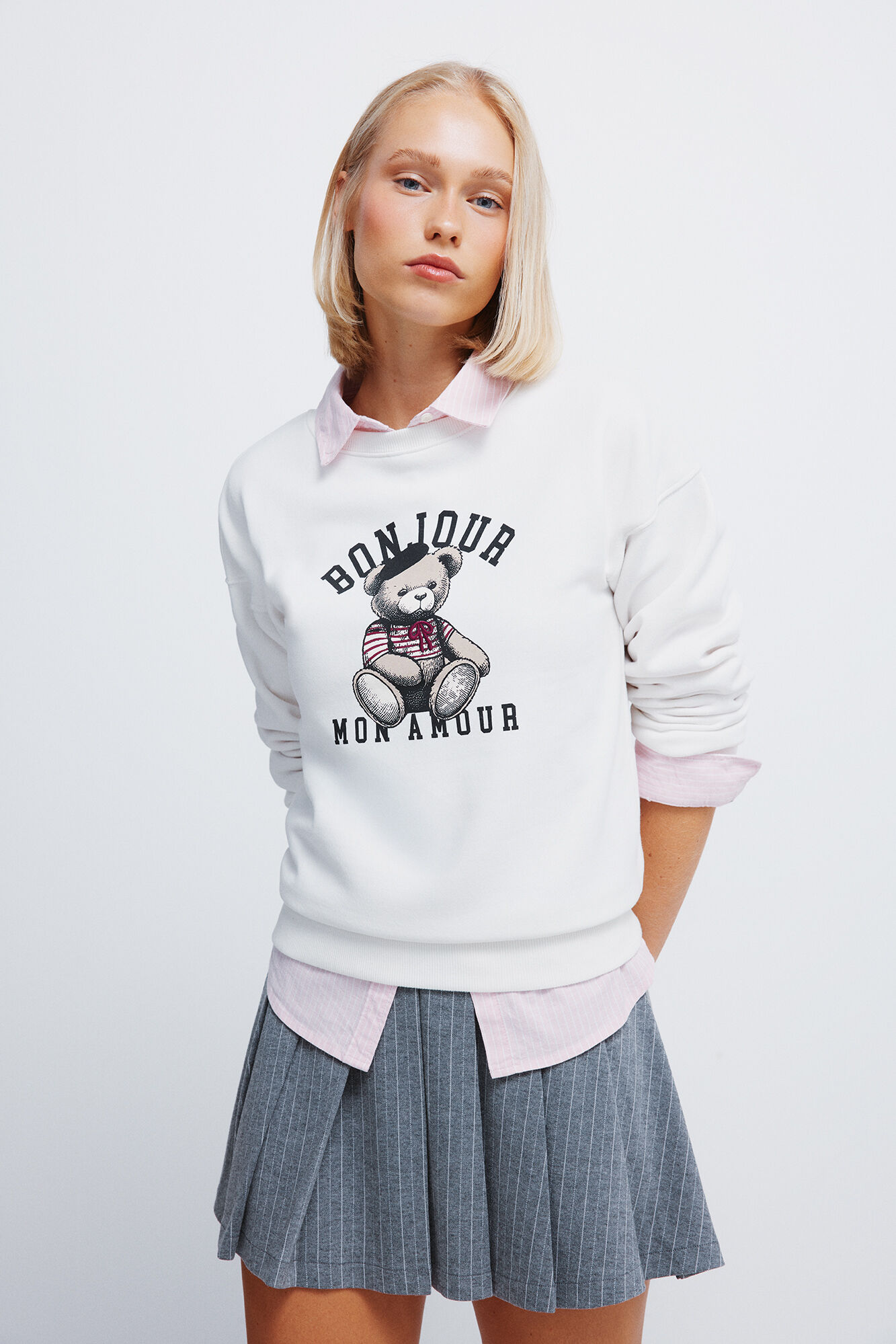 Springfield Sweatshirt "Bonjour mon amour"