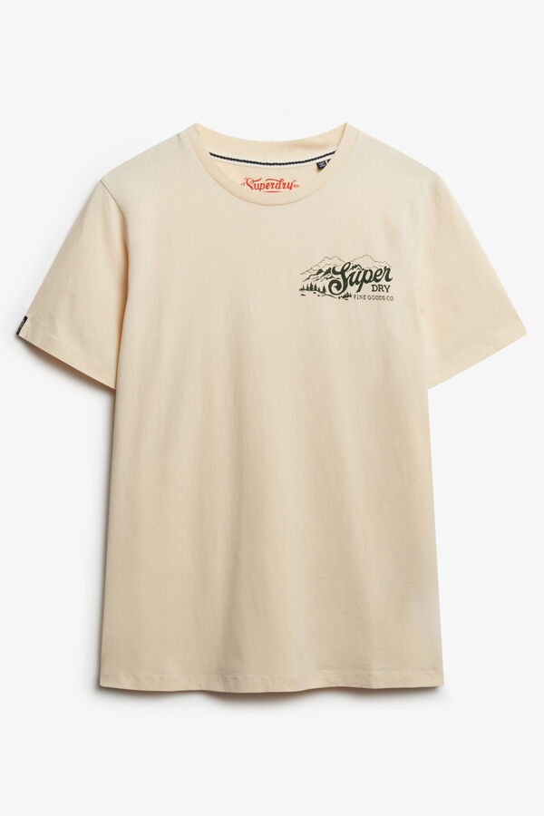 Superdry T-shirt descontraída e despojada para atividades ao ar livre bege
