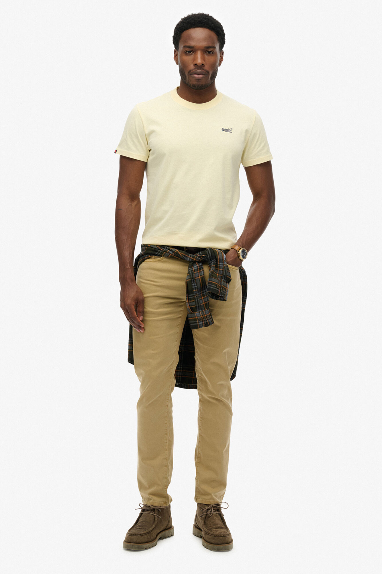 Superdry T-shirt de manga curta b&aacute;sica com log&oacute;tipo pequeno