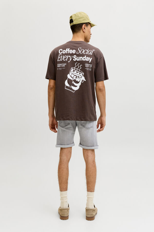 Jack & Jones Bermuda regular stone wash cinzento