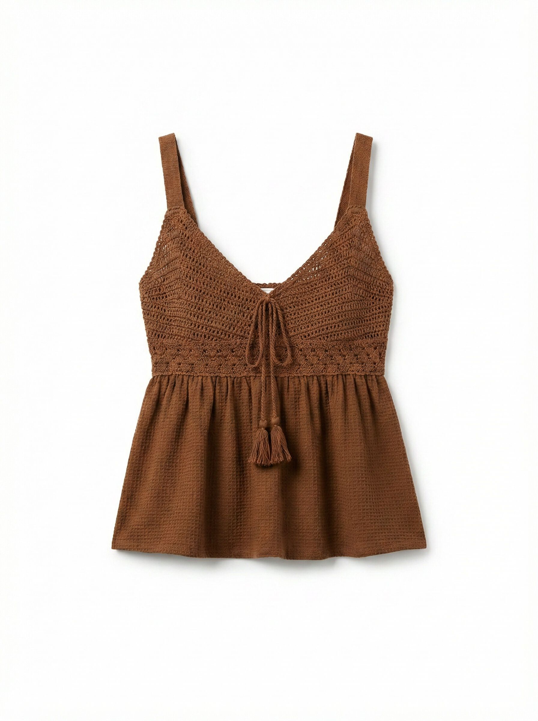 Springfield Top tirantes estructura crochet lazo