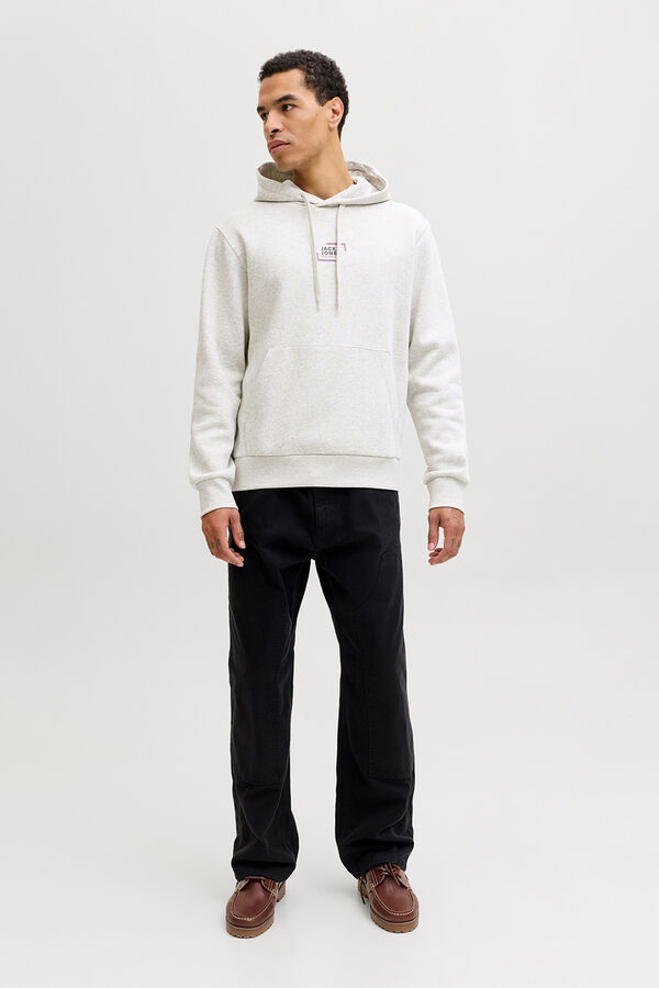 Jack & Jones Sweatshirt de capuz regular fit branco