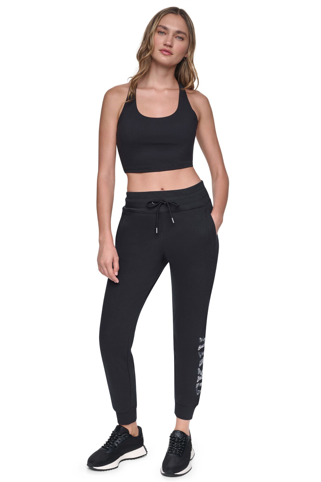 DKNY Cal&ccedil;a jogger com bolsos e logo