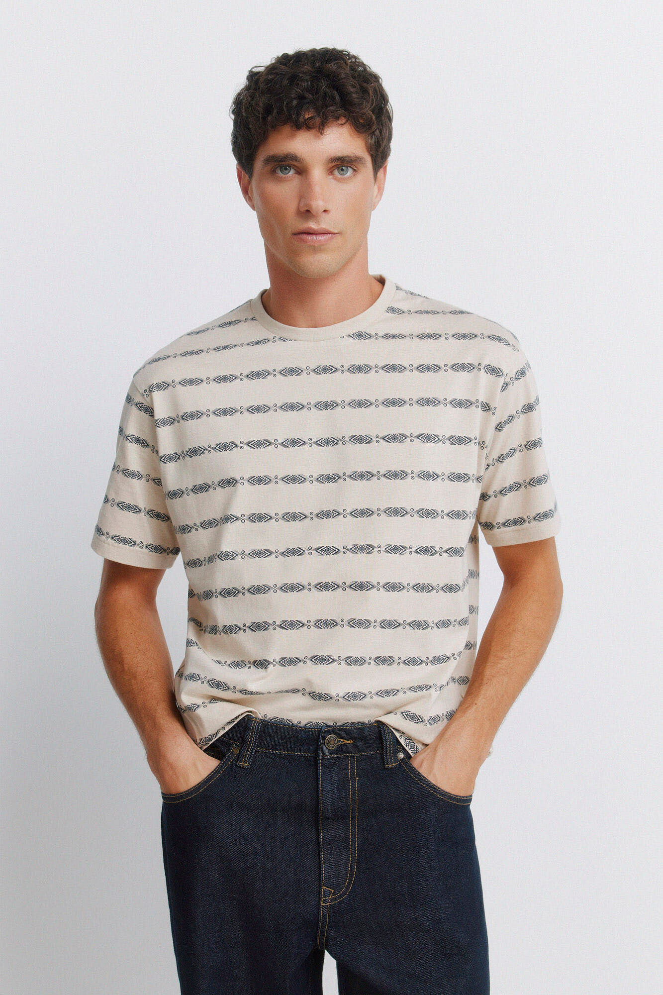 Springfield T-shirt Aop &eacute;tnica