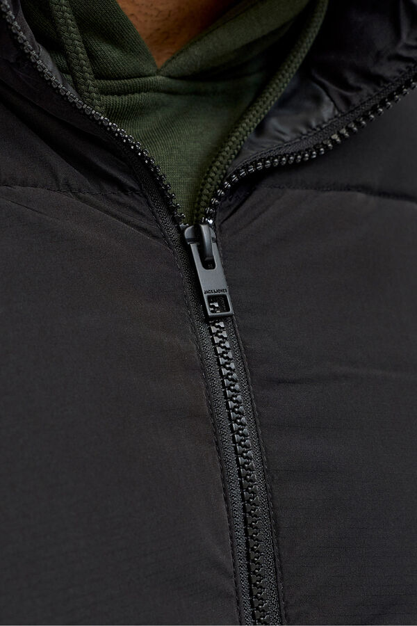 Jack & Jones PLUS Men's puffer jacket black
