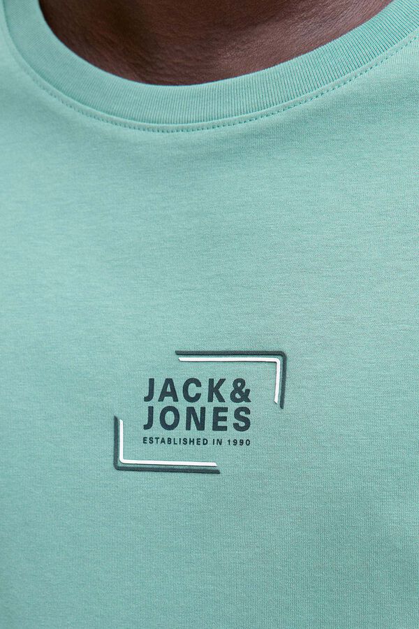Jack & Jones T-shirt com logo na frente azul