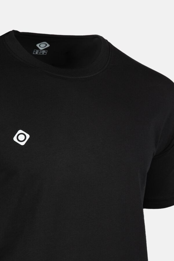 Izas T-shirt de manga curta el&aacute;stica preto