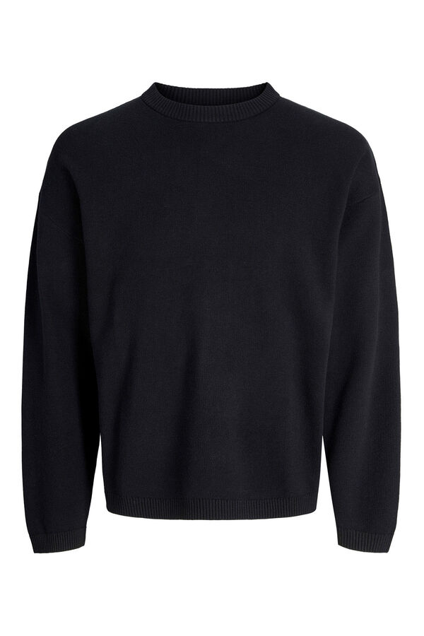 Jack & Jones PLUS Sweatshirt básico oversized preto