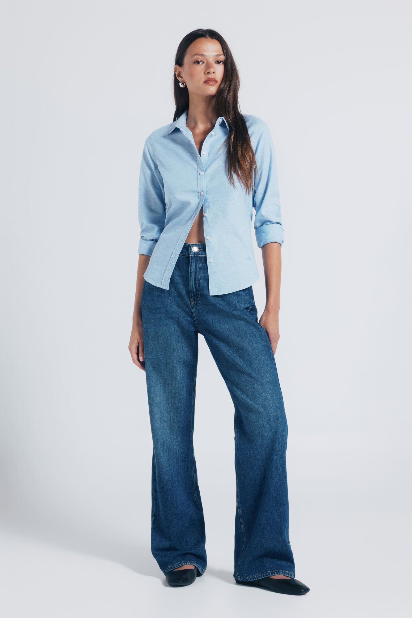 Springfield Camisa de algod&atilde;o Oxford