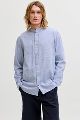 Jack & Jones Camisa regular fit cuello mao azul