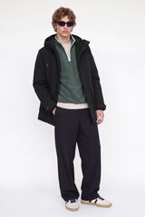 Jack & Jones Parka comprida 100% poli&eacute;ster preto