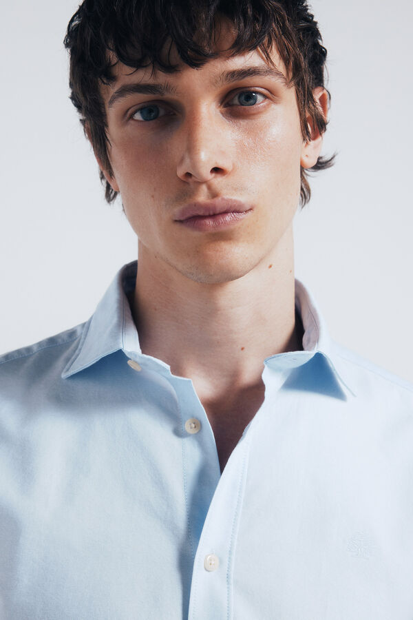 Springfield Camisa Oxford Leve azul
