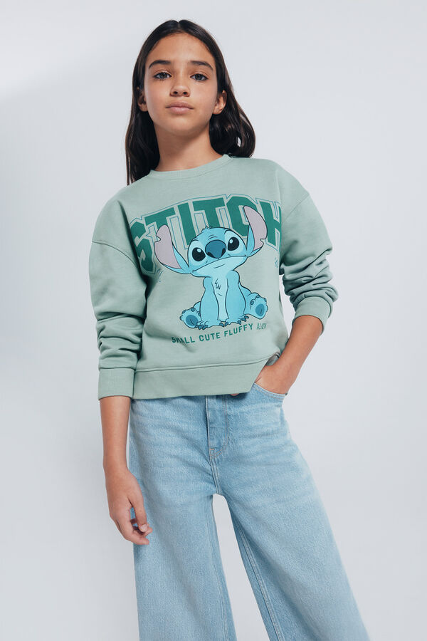 Springfield Kids Sudadera "Lilo & stitch" niña verde