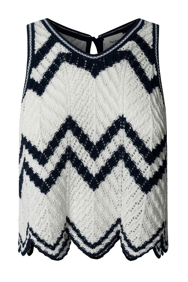 Pepe Jeans Top sem mangas Ollie  branco