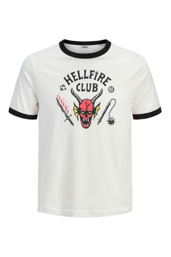 Jack & Jones T-shirt Hellfire Club branco